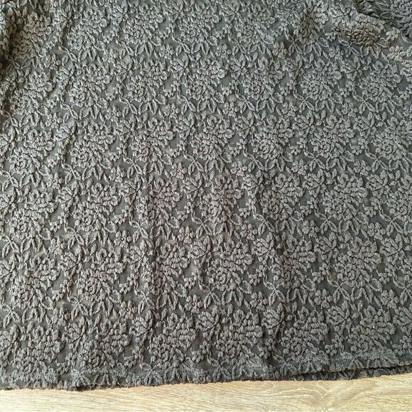 Local Semi Sheer Lace Flared Long Sleeve Top - Picture 8 of 14